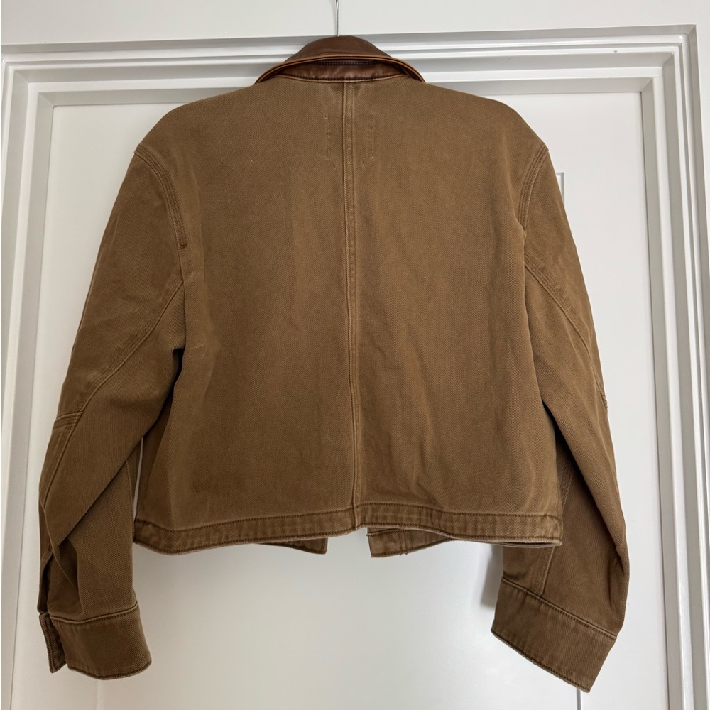 abercrombie brown twill barn coat - Picture 6 of 7